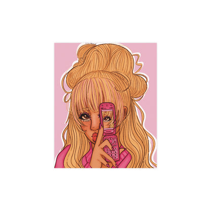 Vertical Matte Poster - Pink 90’s Girl