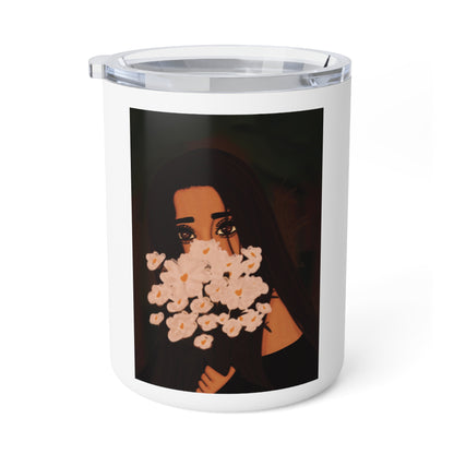Insulated Coffee Mug, 10oz - Flowers