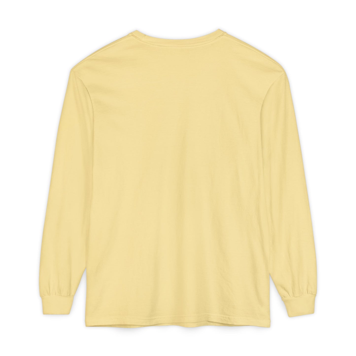 Unisex Garment-dyed Long Sleeve T-Shirt (Pink 90’s Girl)