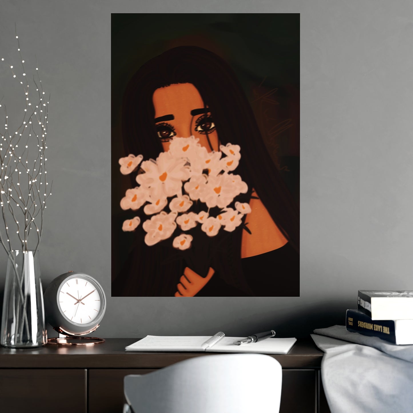 Vertical Matte Poster - Flowers