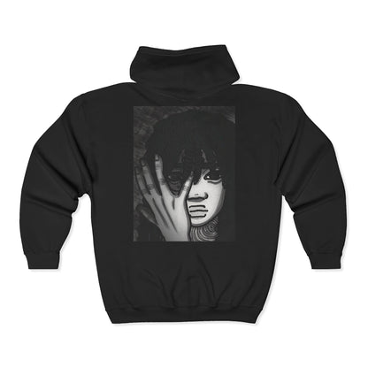 Unisex Zip Up Sweatshirt - Fear