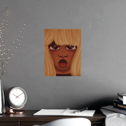 Vertical Matte Poster - Heart Eyes
