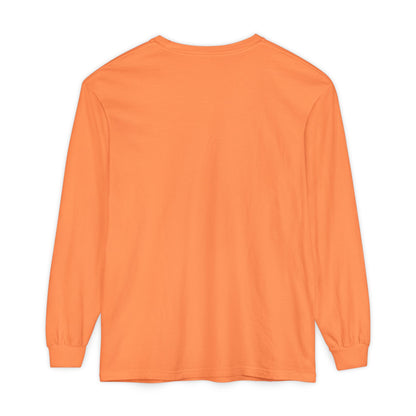 Unisex Garment-dyed Long Sleeve T-Shirt (Sunset)