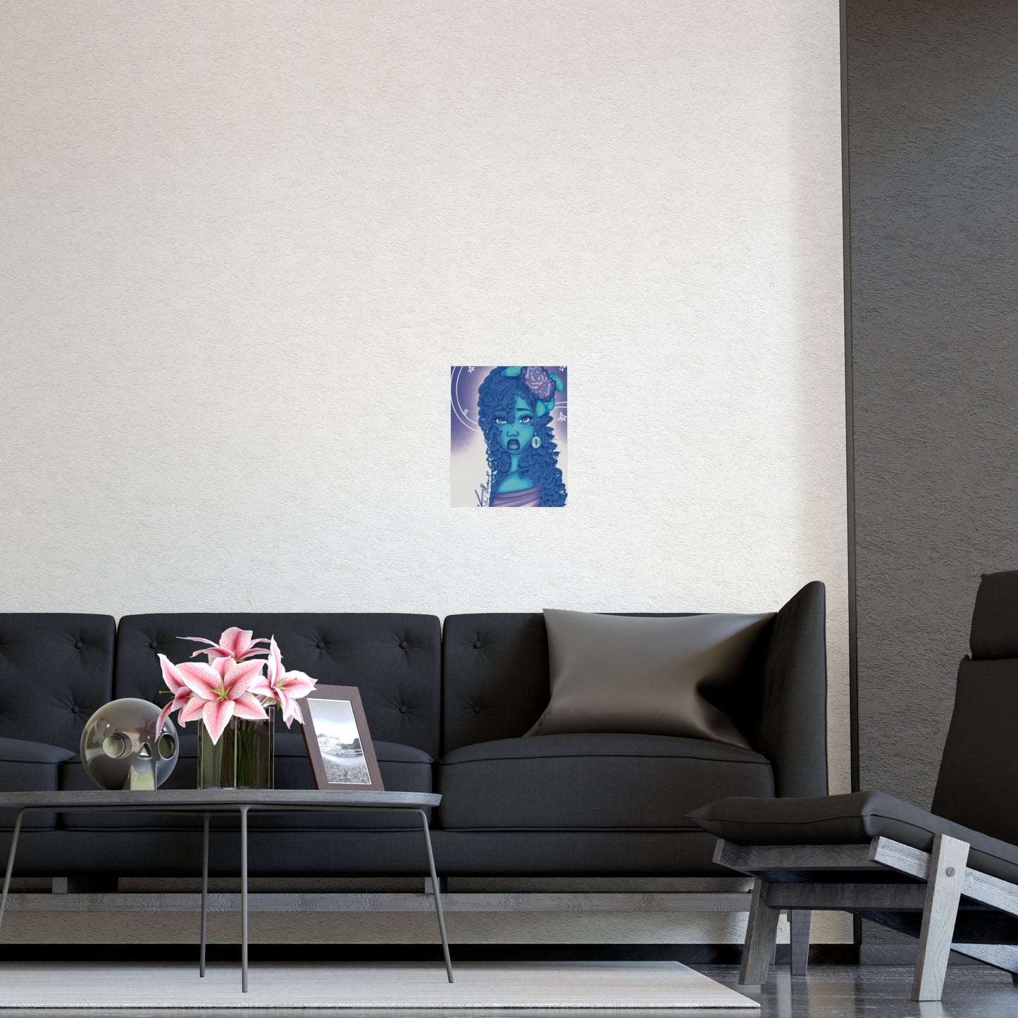 Vertical Matte Poster - Blue Rose
