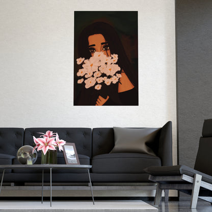 Vertical Matte Poster - Flowers