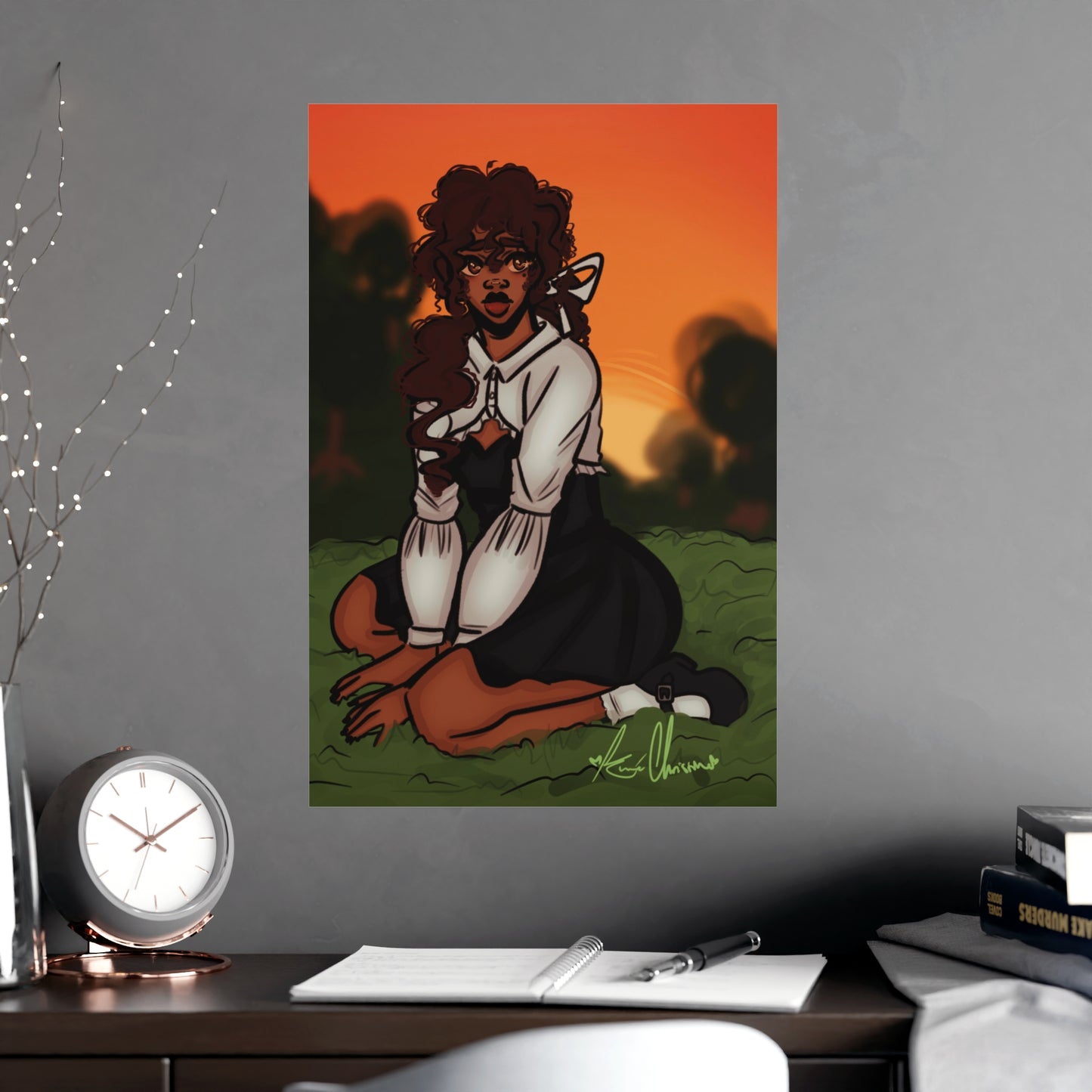Vertical Matte Poster - Sunset