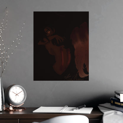 Vertical Matte Poster - Wounded Angel
