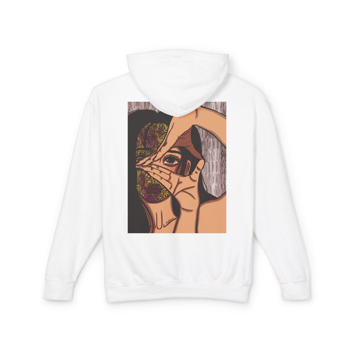 Unisex Lightweight Hooded Sweatshirt (Illusions [color])
