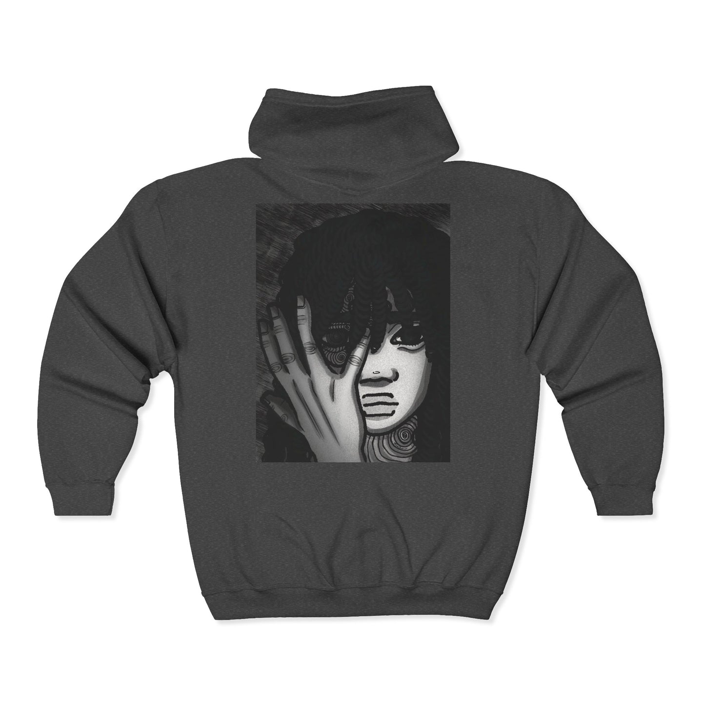 Unisex Zip Up Sweatshirt - Fear