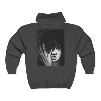Unisex Zip Up Sweatshirt - Fear