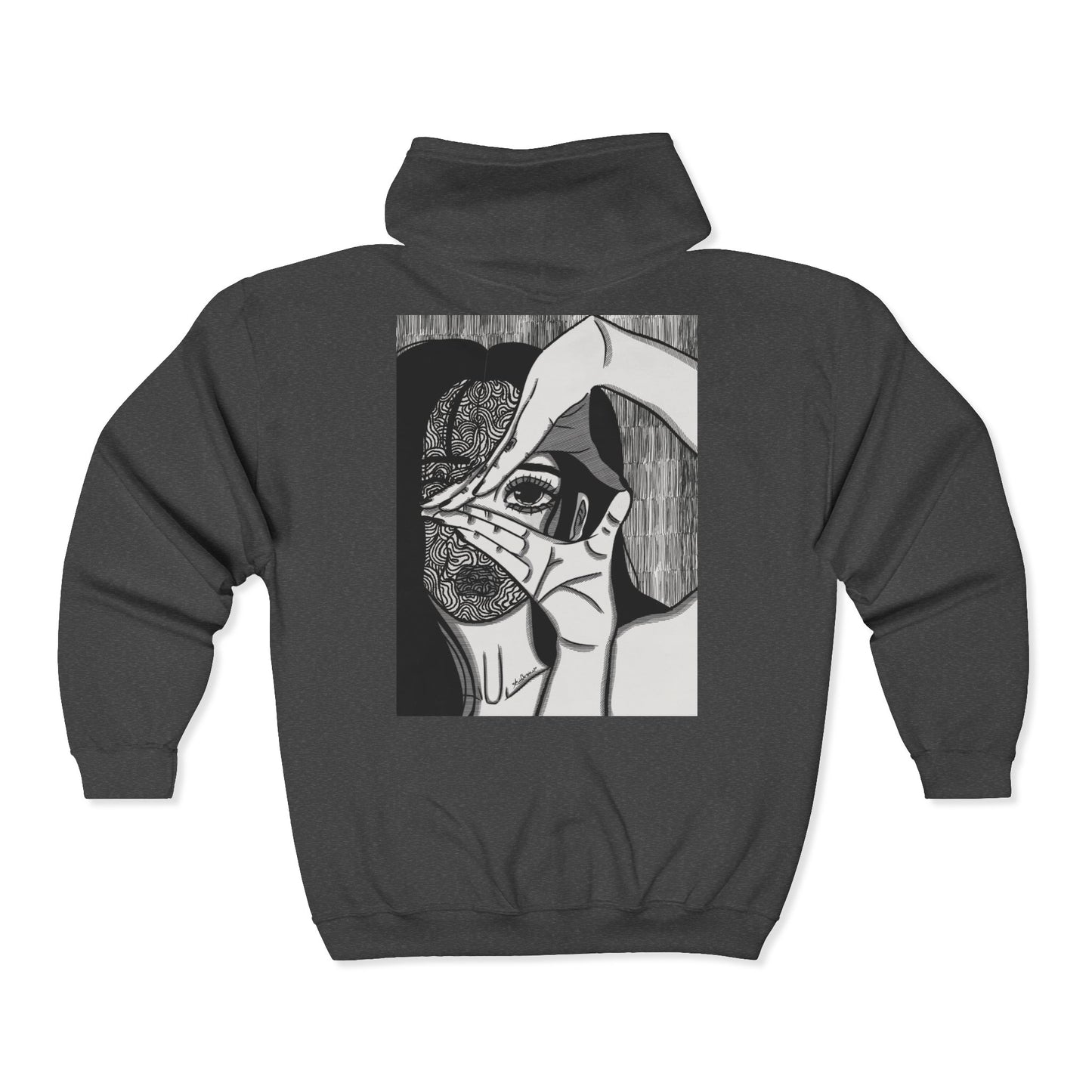 Unisex Zip Up Sweatshirt - Illusions