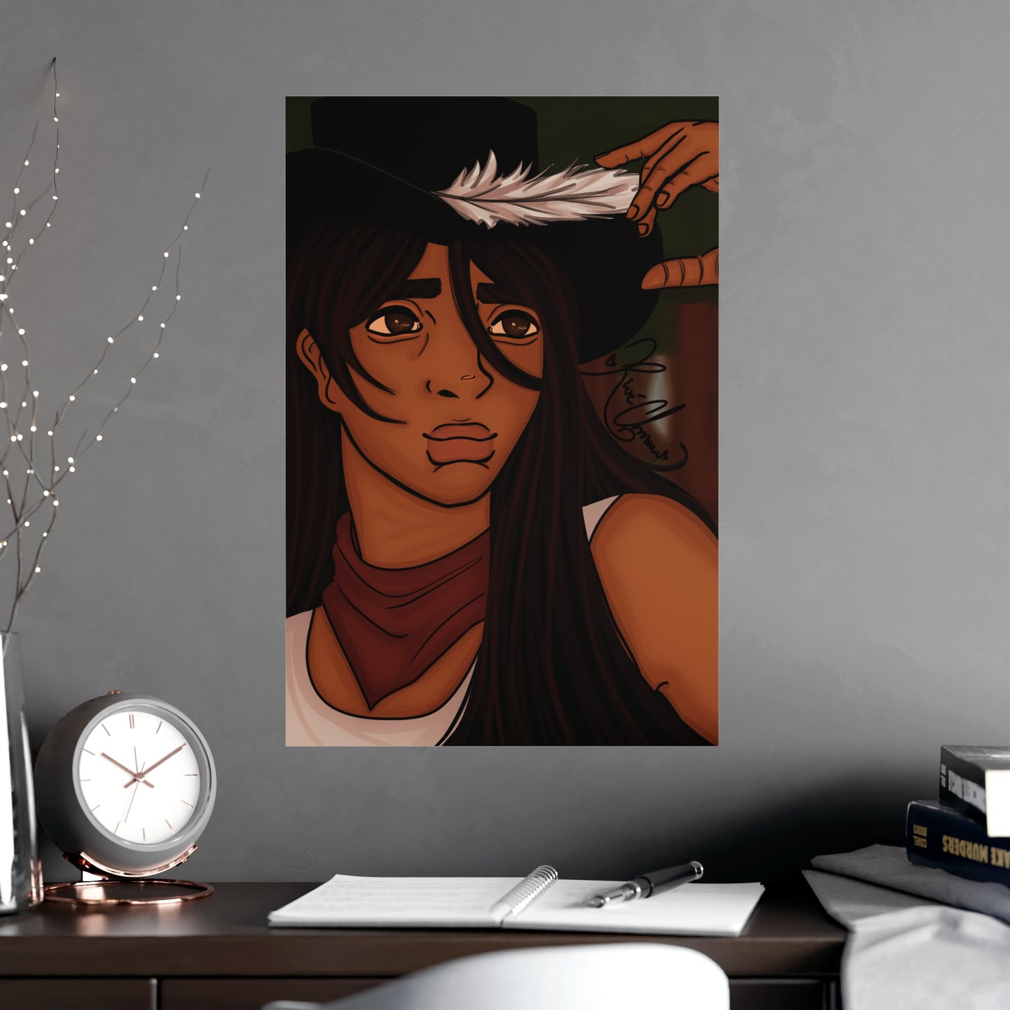 Vertical Matte Poster - Cowboy