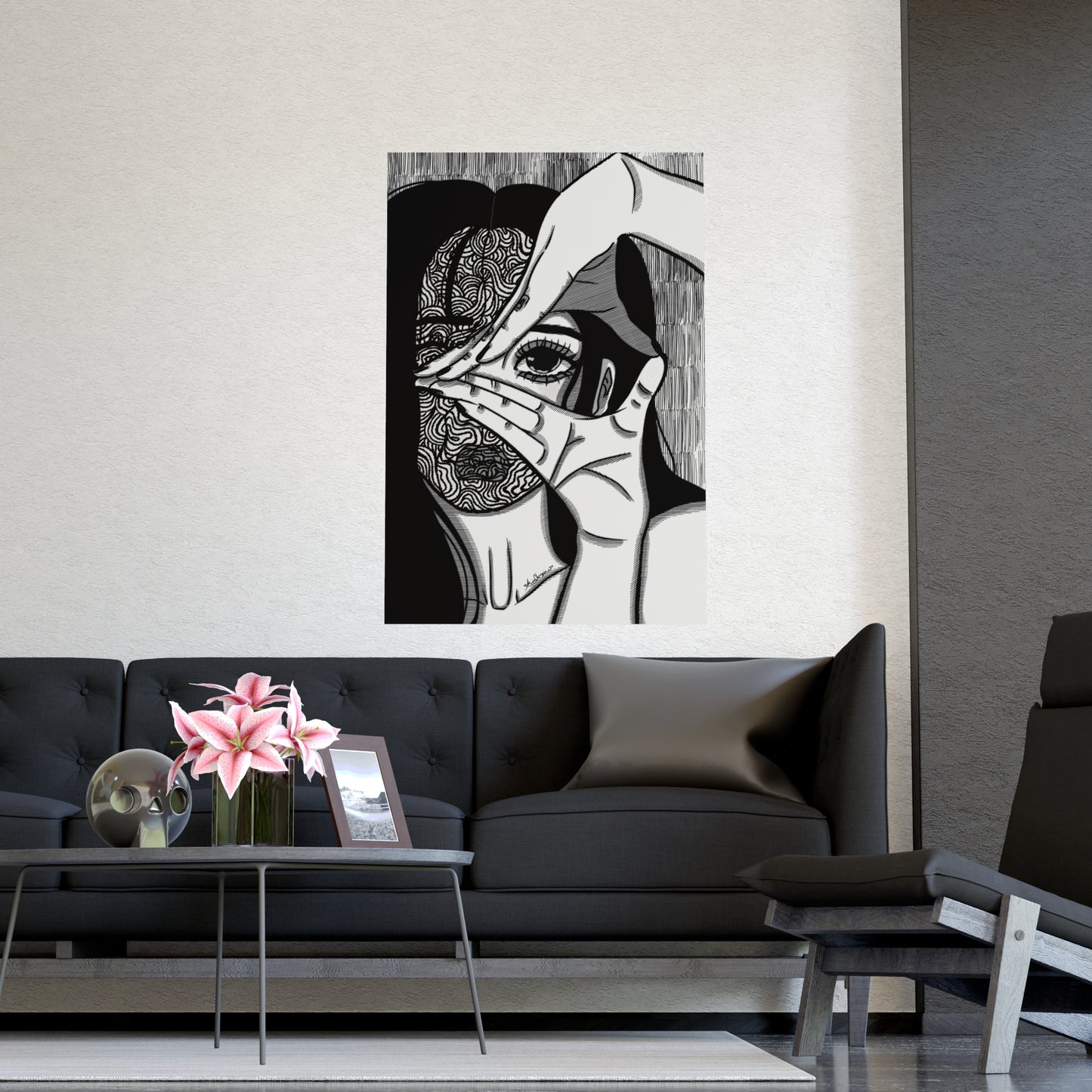 Vertical Matte Poster - Illusions
