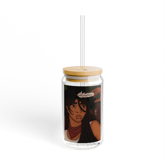 Sipper Glass, 16oz - Cowboy