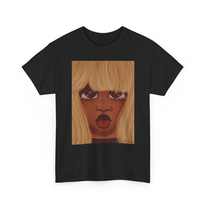 Unisex Heavy Cotton Tee (Heart Eyes)