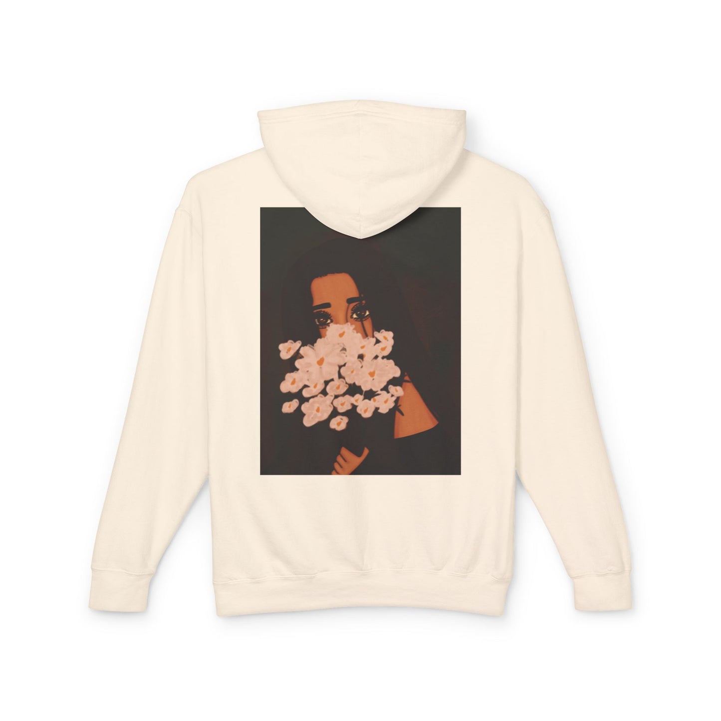 Unisex Lightweight Hooded Sweatshirt (Flowers)