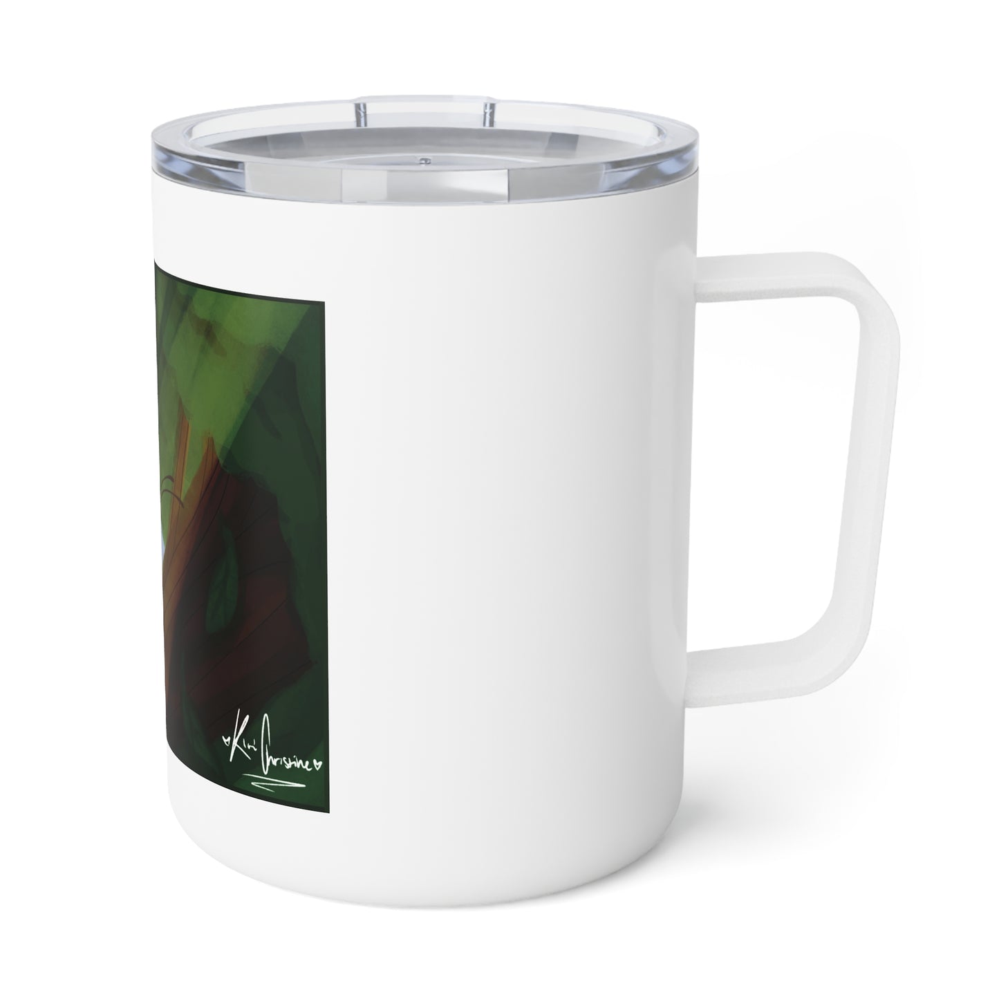 Insulated Coffee Mug, 10oz - Blue Butterfly