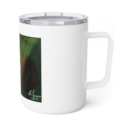 Insulated Coffee Mug, 10oz - Blue Butterfly