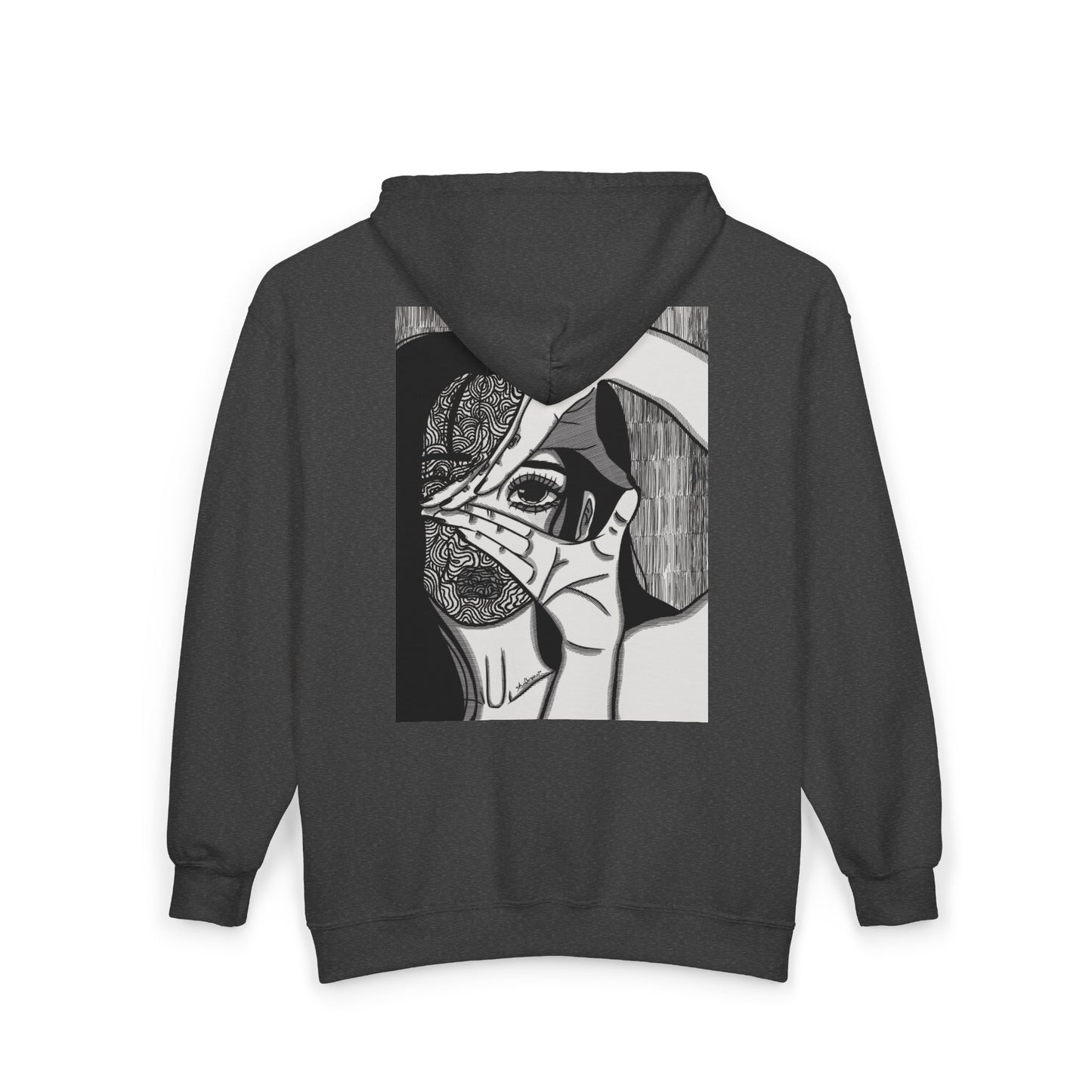 Unisex Zip Up Sweatshirt - Illusions