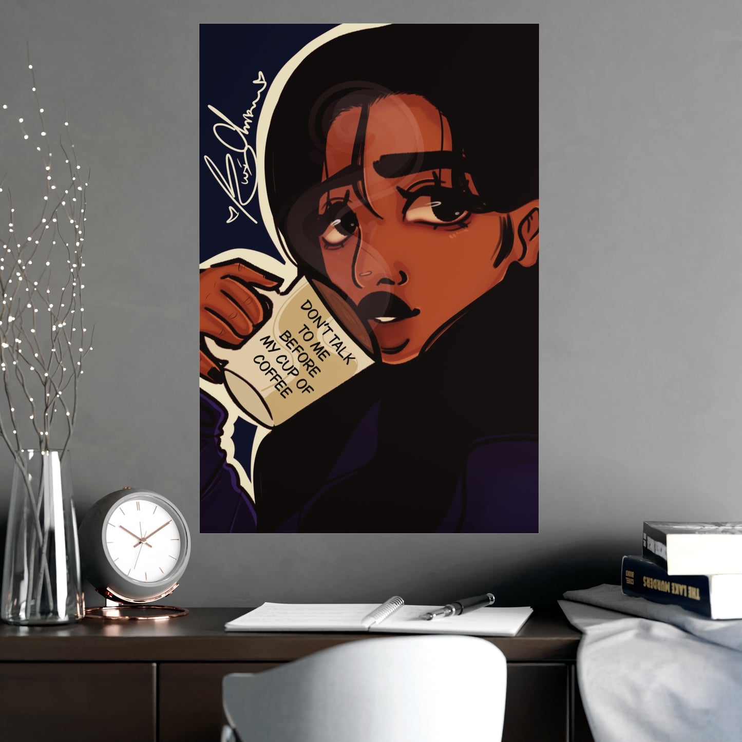 Vertical Matte Poster - Coffee