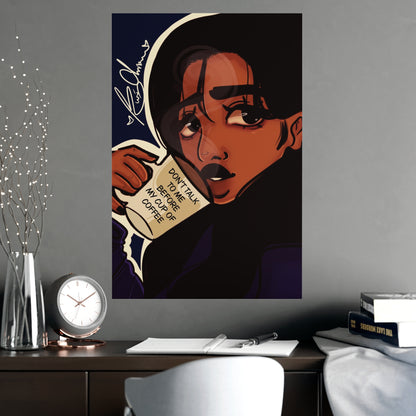 Vertical Matte Poster - Coffee