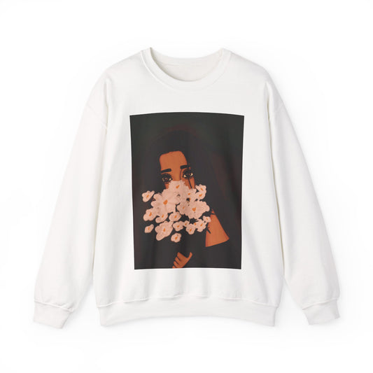 Unisex Heavy Blend™ Crewneck Sweatshirt (Flowers)