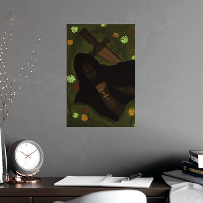 Vertical Matte Poster - Knight