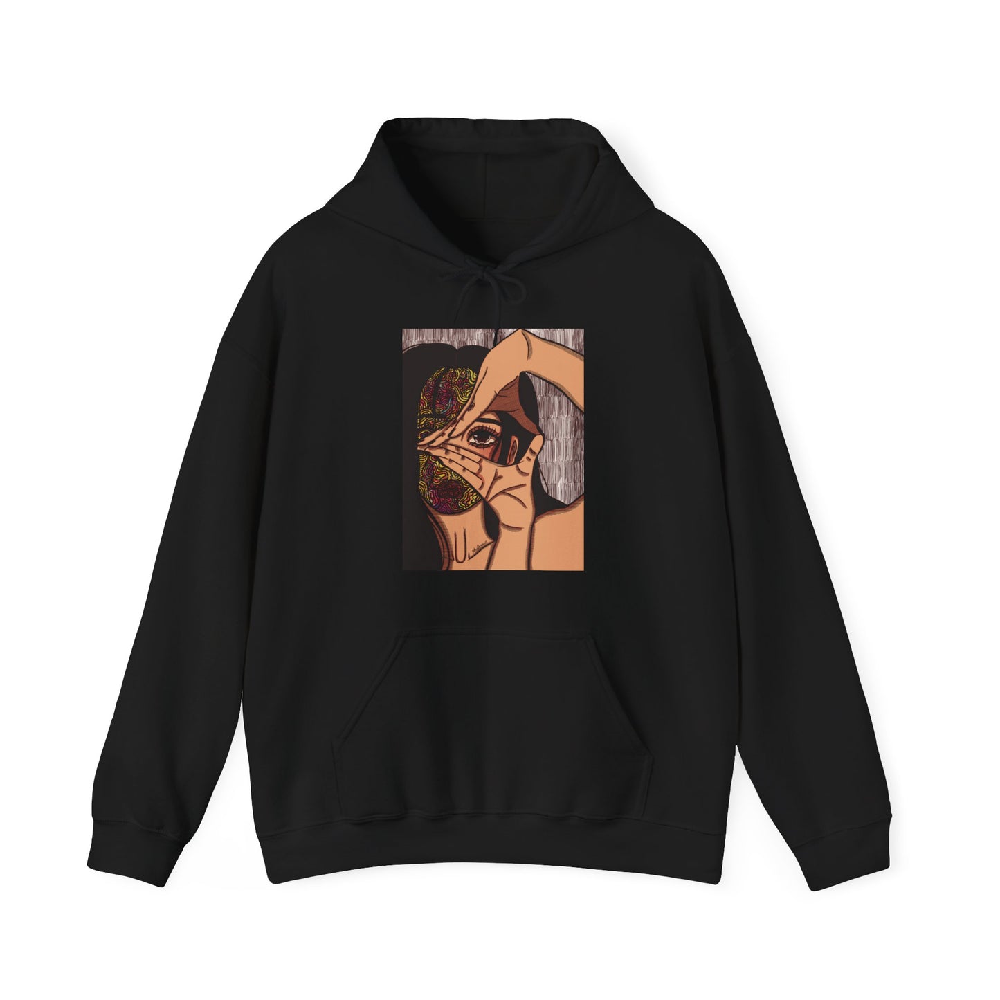 Unisex Heavy Blend™ Hooded Sweatshirt (Illusions [color] V2)