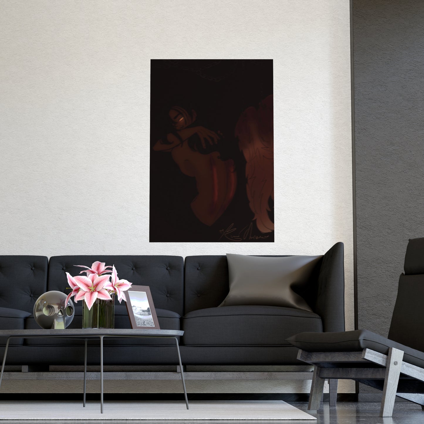 Vertical Matte Poster - Wounded Angel