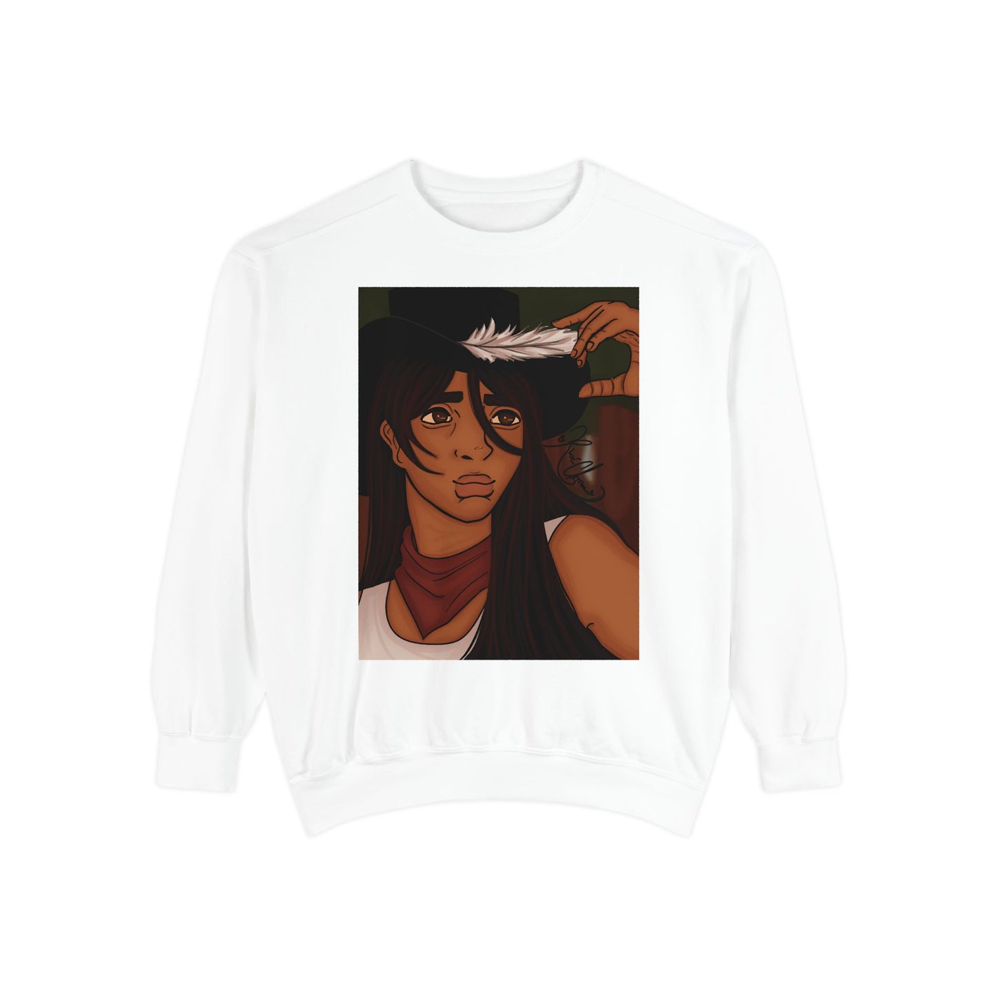 Unisex Garment-Dyed Sweatshirt (Cowboy)