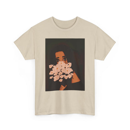 Unisex Heavy Cotton Tee (Flowers)