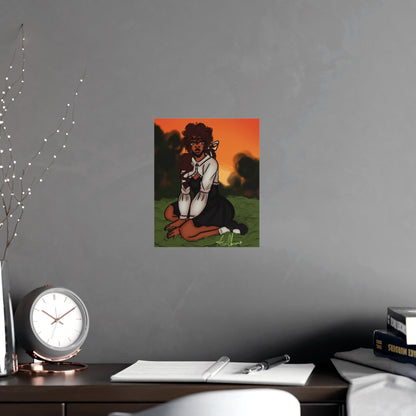 Vertical Matte Poster - Sunset