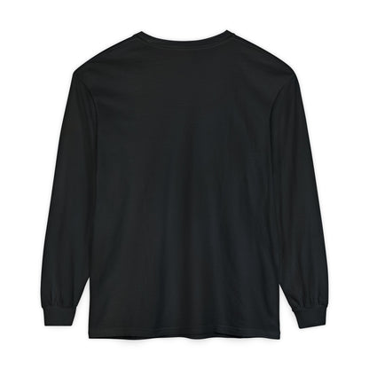 Unisex Garment-dyed Long Sleeve T-Shirt (Fear)