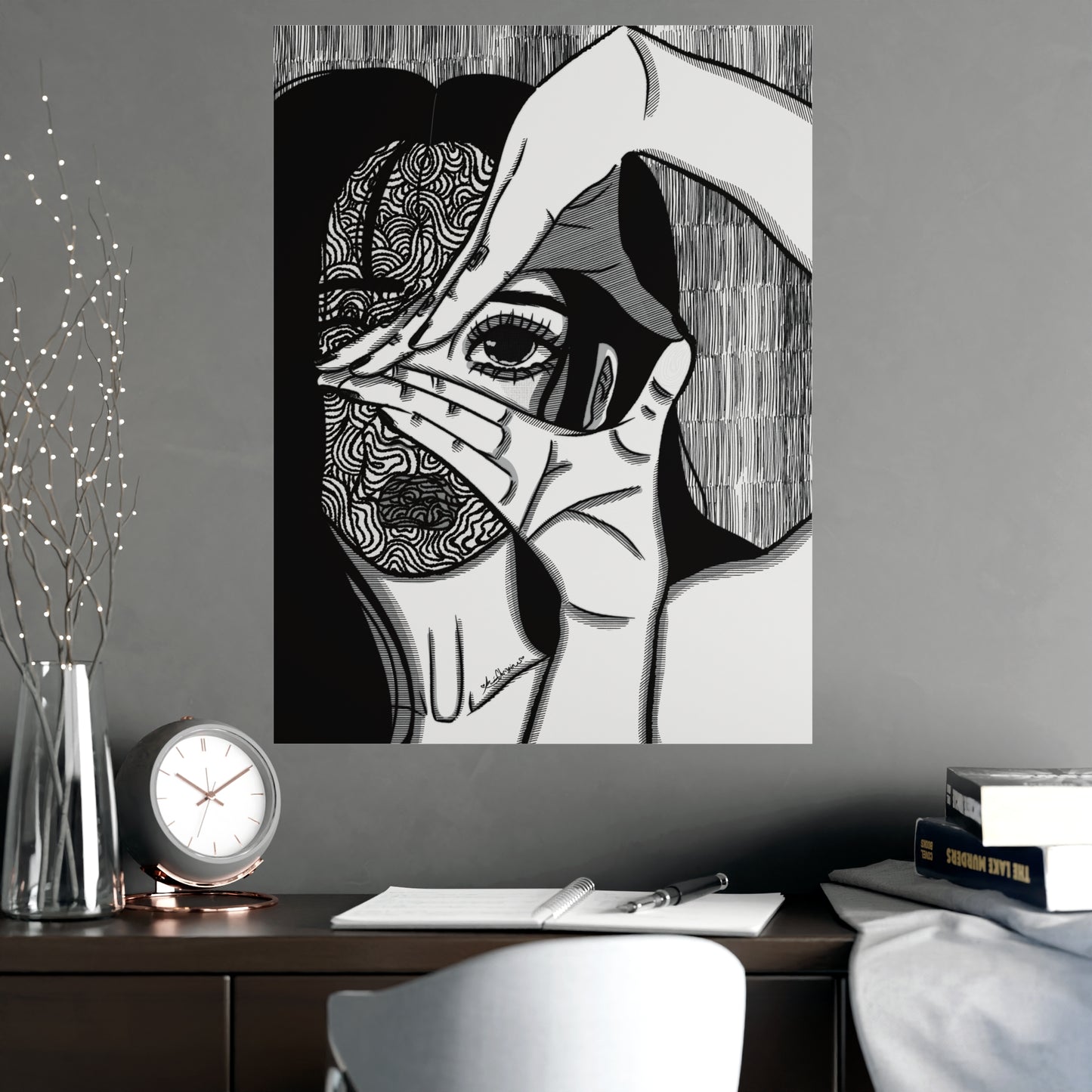 Vertical Matte Poster - Illusions
