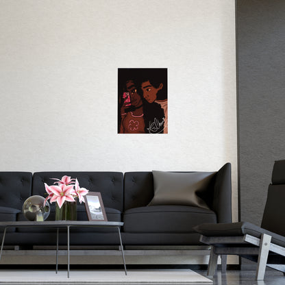 Vertical Matte Poster - Black Love