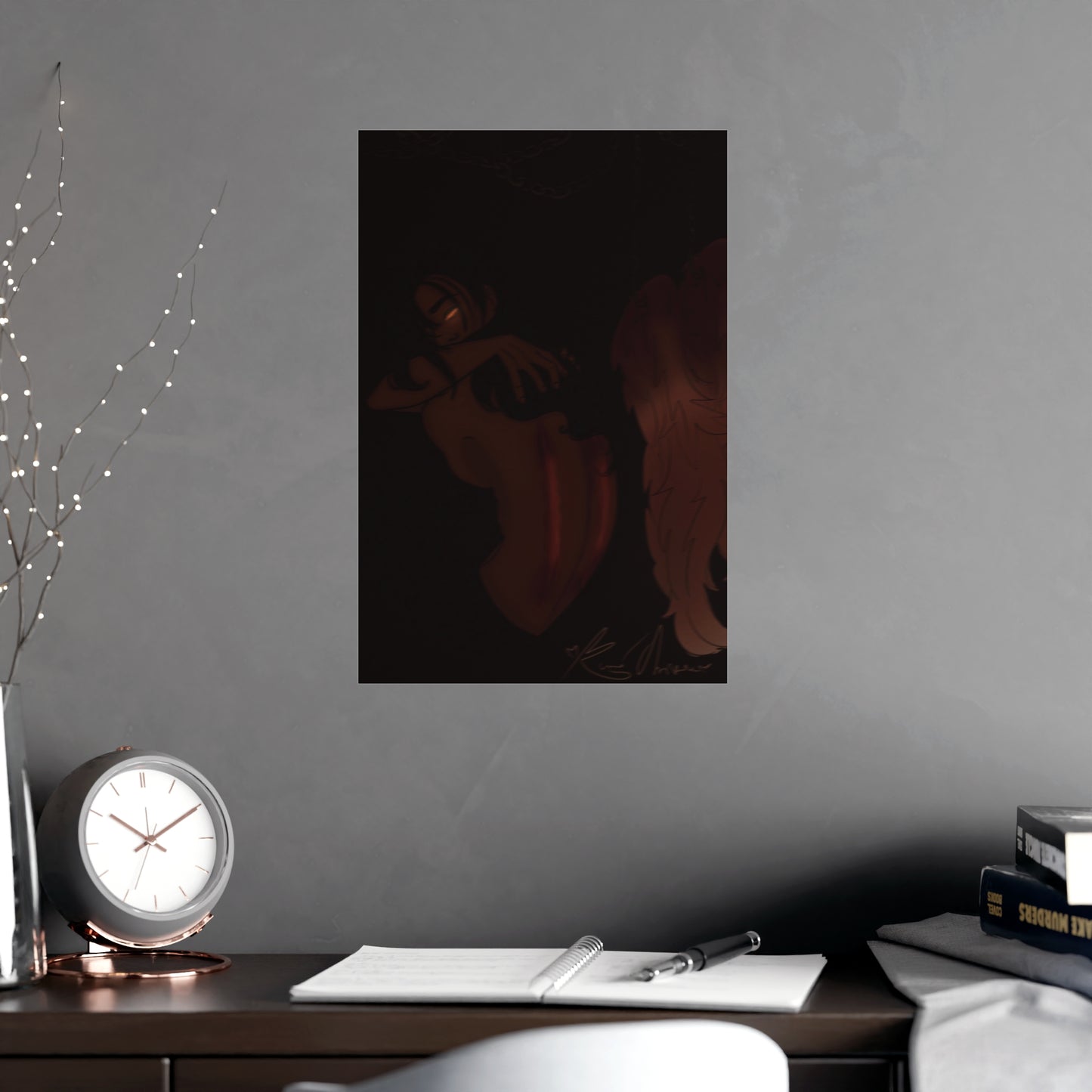 Vertical Matte Poster - Wounded Angel