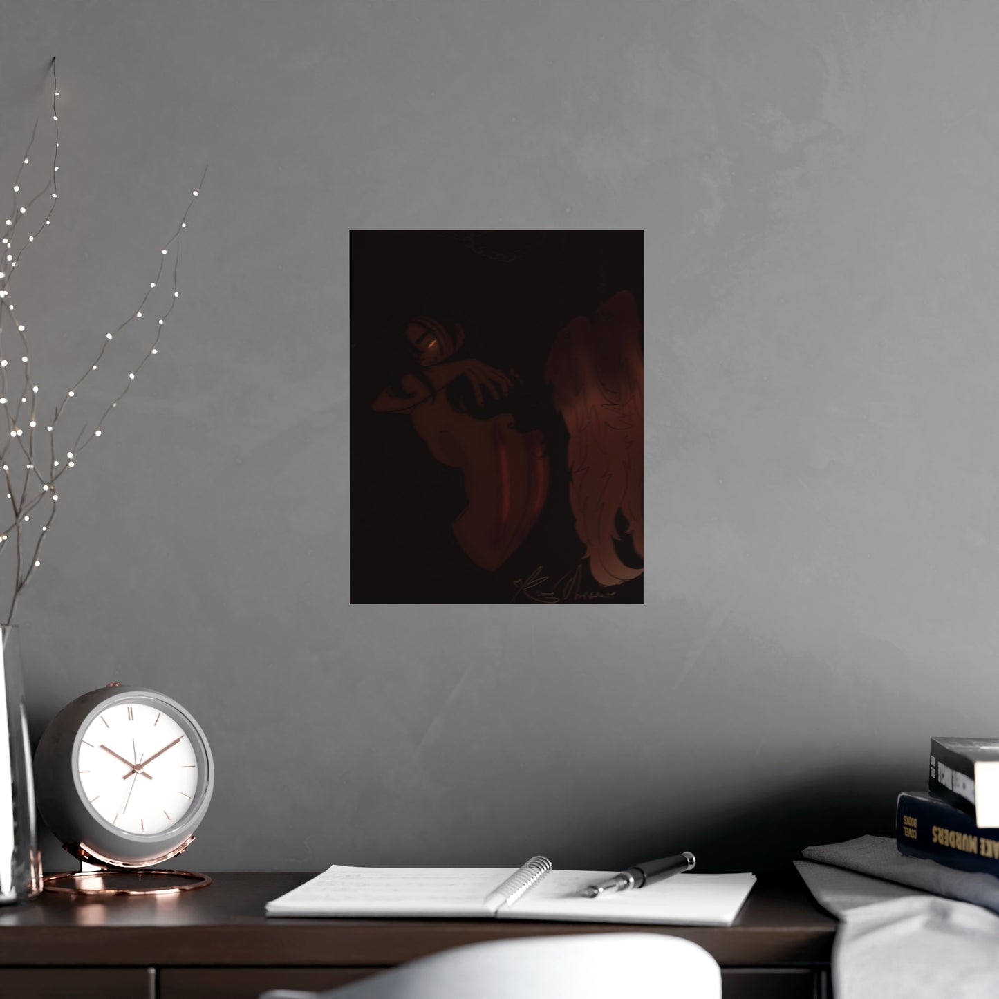 Vertical Matte Poster - Wounded Angel