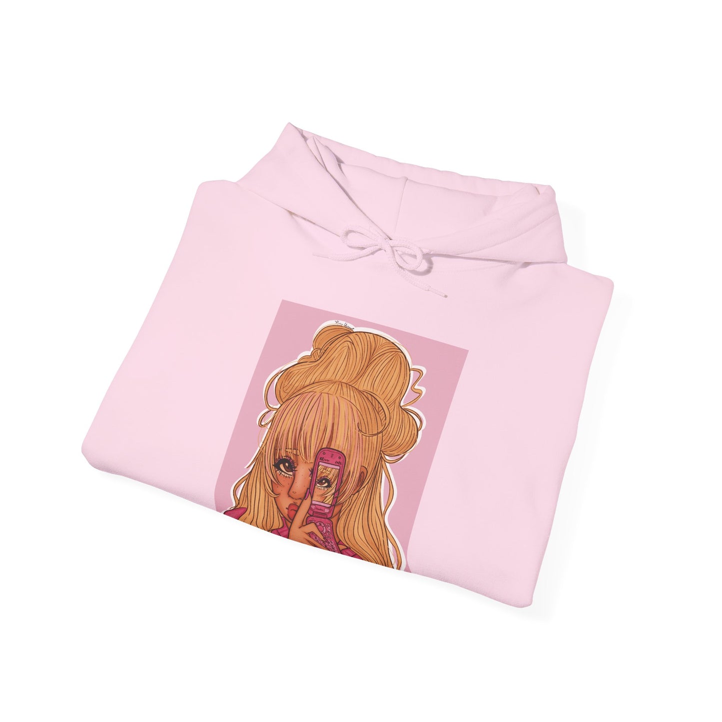 Unisex Heavy Blend™ Hooded Sweatshirt (Pink 90’s Girl V2)