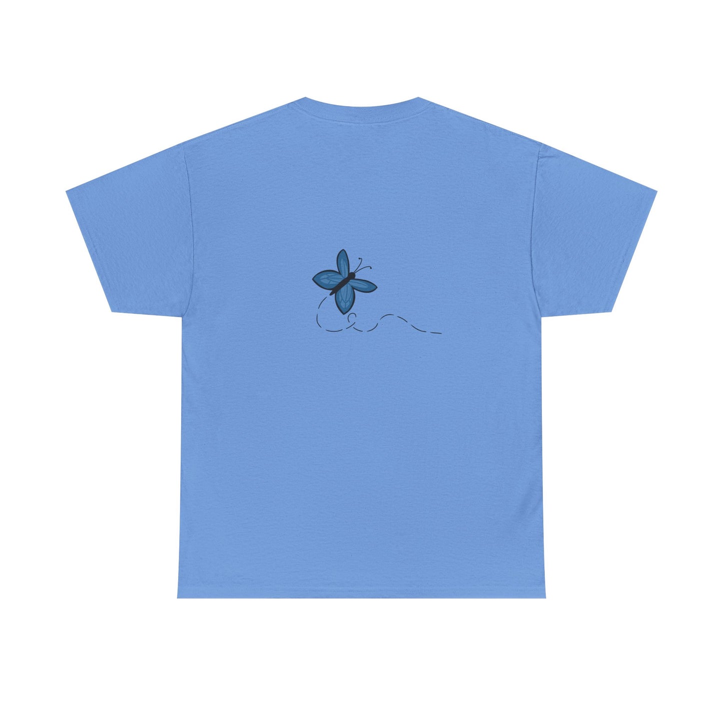 Unisex Heavy Cotton Tee (Blue Butterfly)