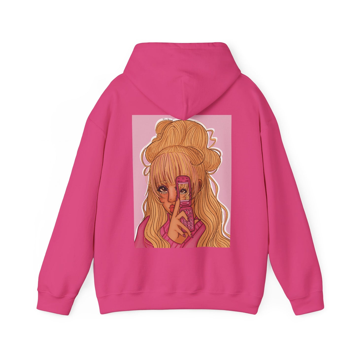 Unisex Heavy Blend™ Hooded Sweatshirt (Pink 90’s Girl)