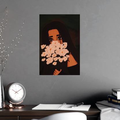 Vertical Matte Poster - Flowers