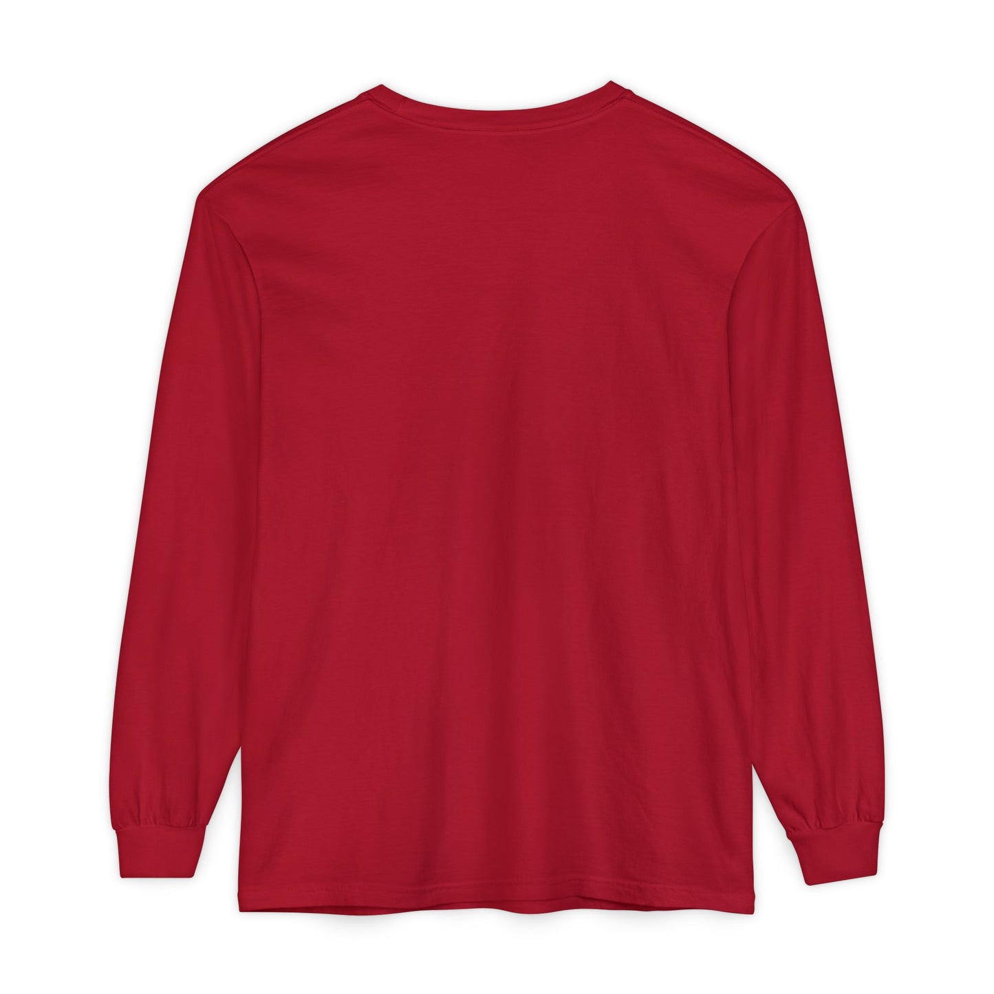 Unisex Garment-dyed Long Sleeve T-Shirt (Heart Eyes)