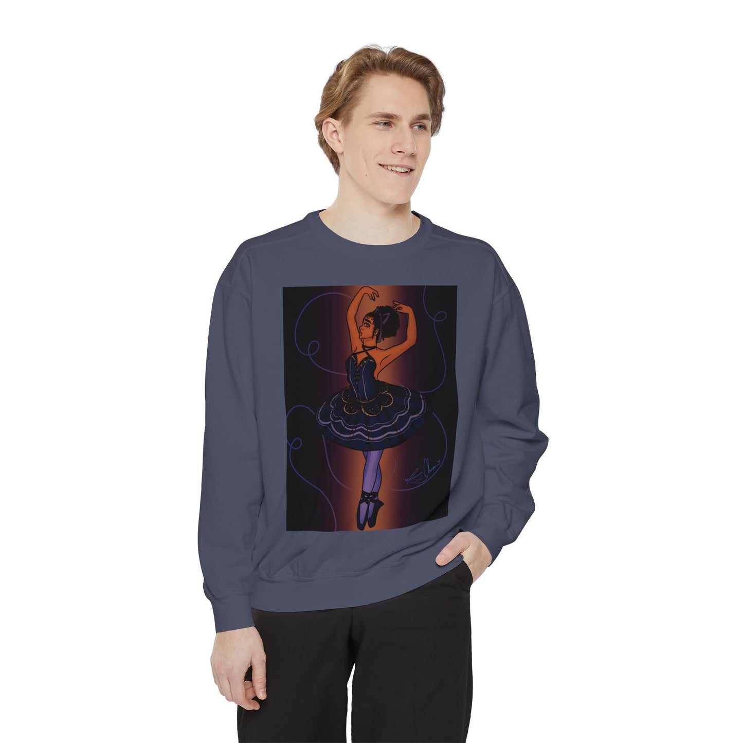 Unisex Garment-Dyed Sweatshirt (Ballerina)