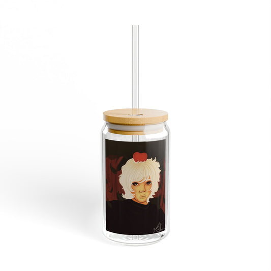 Sipper Glass, 16oz - Apple