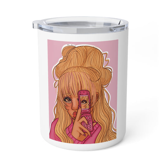 Insulated Coffee Mug, 10oz - Pink 90’s Girl