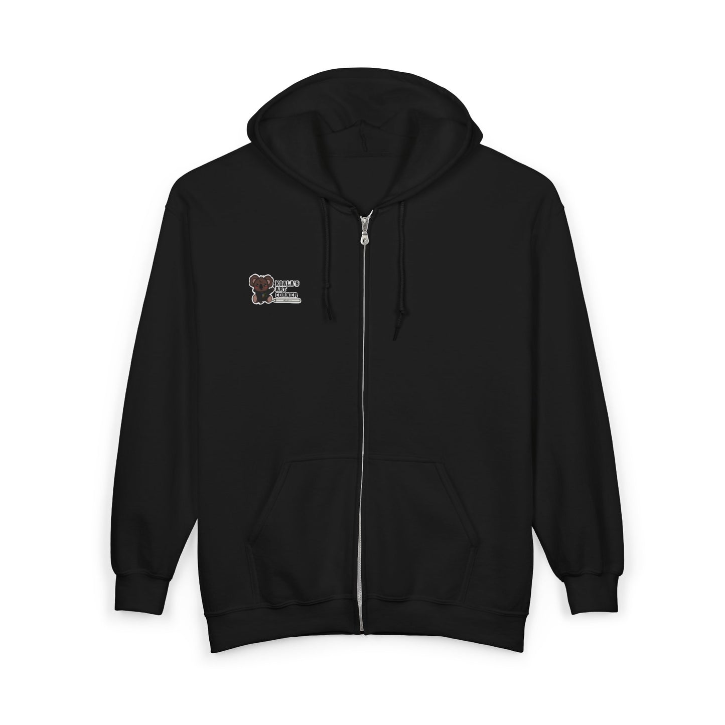 Unisex Zip Up Sweatshirt - Black Love