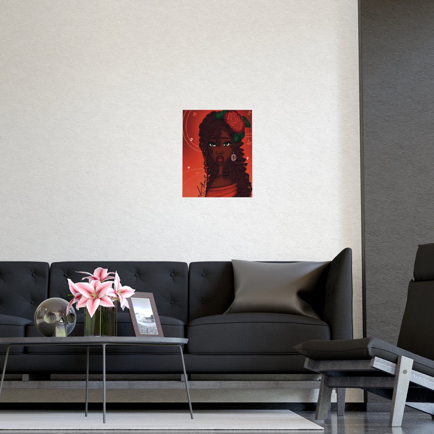 Vertical Matte Poster - Rose