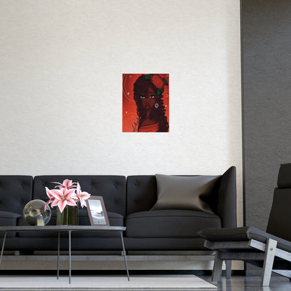 Vertical Matte Poster - Rose