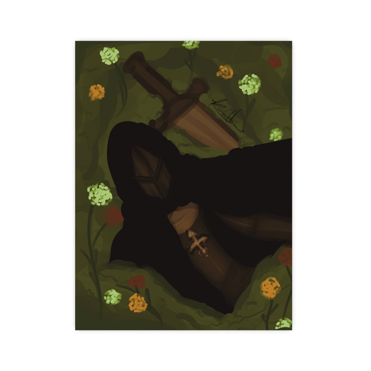 Vertical Matte Poster - Knight