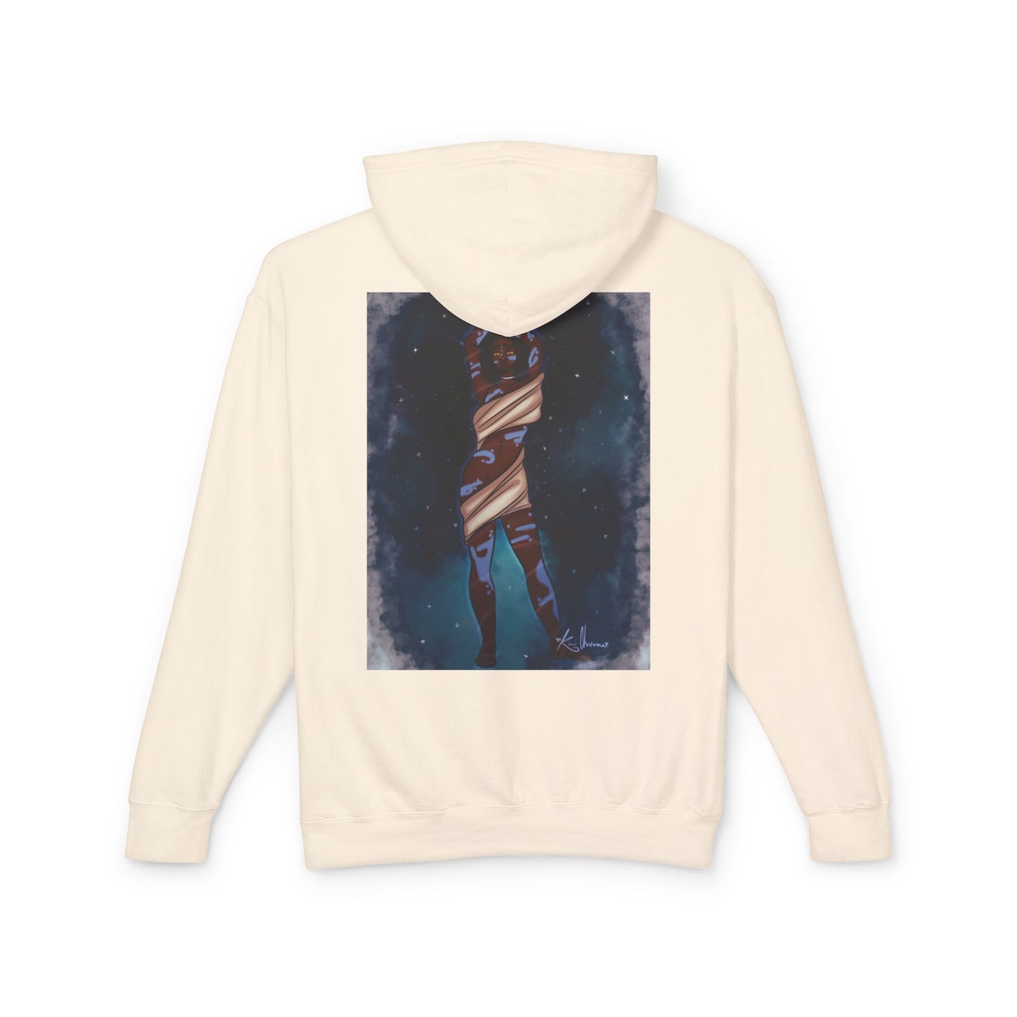 Unisex Lightweight Hooded Sweatshirt (Space)